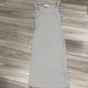 Forever 21 Gray Ribbed Sleeveless Women's Dress